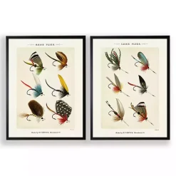 Kirklands Home Vintage Fishing Lures Framed Art Prints, Set of 2 Sale