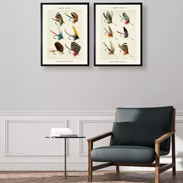 Kirklands Home Vintage Fishing Lures Framed Art Prints, Set of 2 Sale