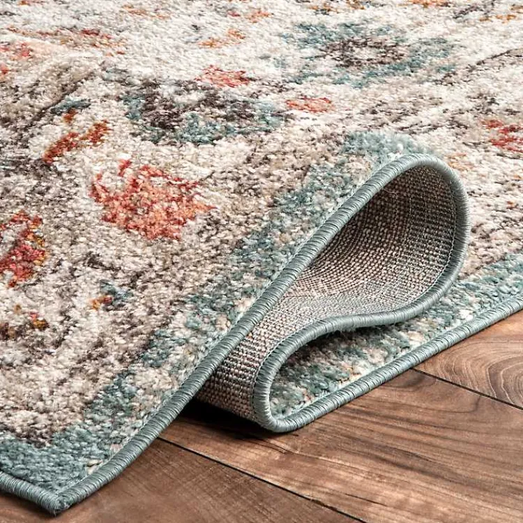 Kirklands Home Vintage Floral Lenore Area Rug, 5x7 Multi Hot