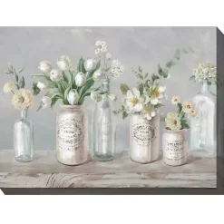 Kirklands Home Vintage Floral Vases Outdoor Canvas Art Print Sale