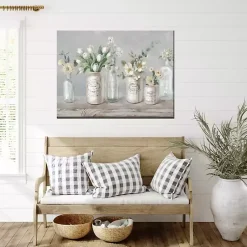 Kirklands Home Vintage Floral Vases Outdoor Canvas Art Print Sale