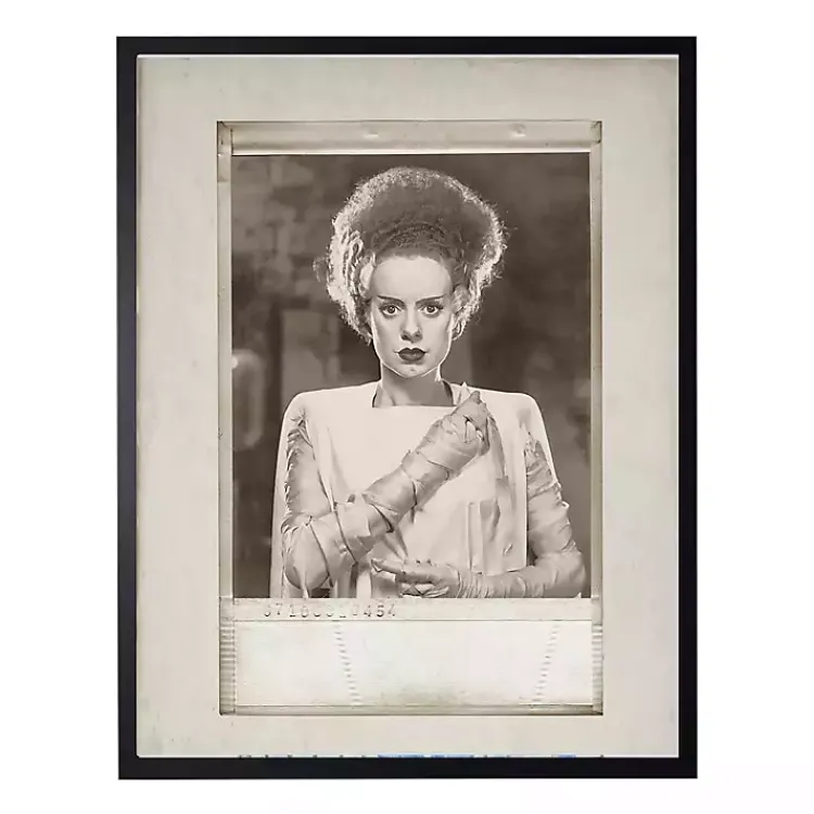 Halloween>Kirklands Home Vintage Frankenstein Wife Halloween Wall Plaque