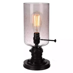 Kirklands Home Vintage Industrial Edison Bulb Uplight Gray Clearance
