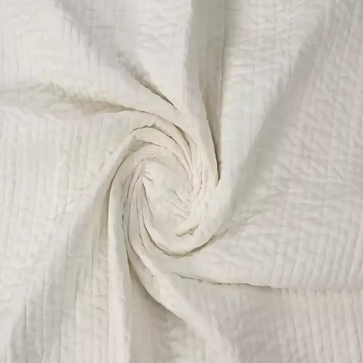 Blankets & Throws>Kirklands Home Vintage Cotton Fringe Throw Ivory