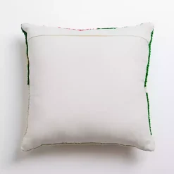 Christmas Pillows>Kirklands Home Vintage Jolly Santa Hooked Christmas Pillow
