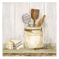 Kirklands Home Vintage Kitchen I Giclee Canvas Art Print, 20x20 White Outlet