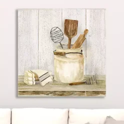 Kirklands Home Vintage Kitchen I Giclee Canvas Art Print, 20x20 White Outlet