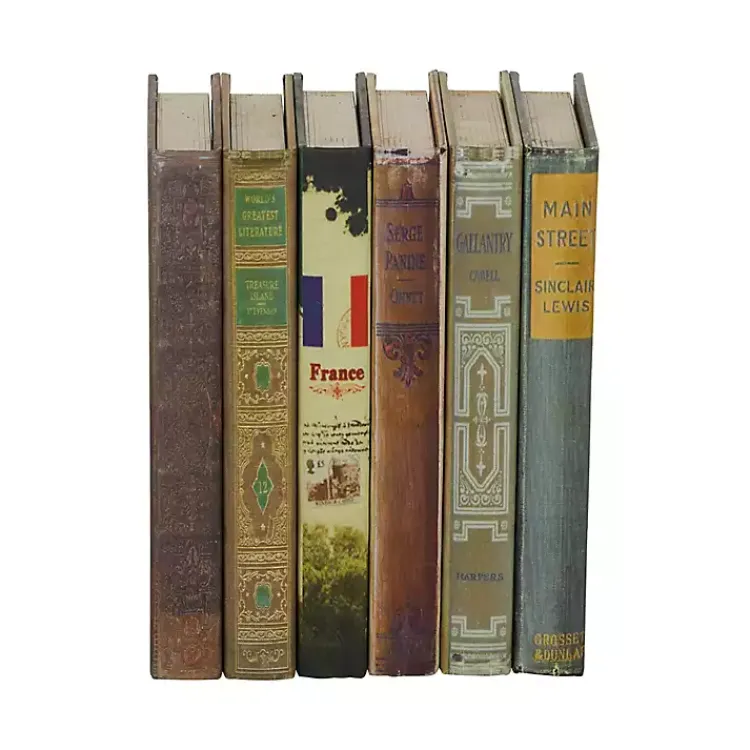 Baskets & Boxes>Kirklands Home Vintage Library Decorative 6-pc. Book Box Set