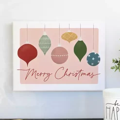 Christmas Art & Wall Decor>Kirklands Home Vintage Merry Christmas Ornament Wall Plaque