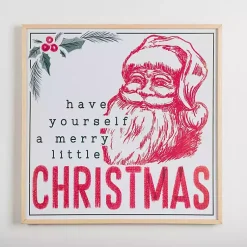 Christmas Art & Wall Decor>Kirklands Home Vintage Merry Little Christmas Wall Plaque