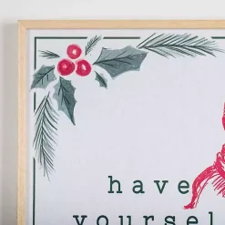 Christmas Art & Wall Decor>Kirklands Home Vintage Merry Little Christmas Wall Plaque