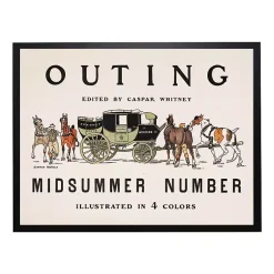 Kirklands Home Vintage Midsummer Magazine Cover Framed Wall Art Clearance
