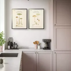 Kirklands Home Vintage Mushrooms I Framed Art Prints, Set of 2 Outlet