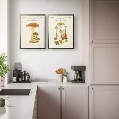 Kirklands Home Vintage Mushrooms II Framed Art Prints, Set of 2 Online