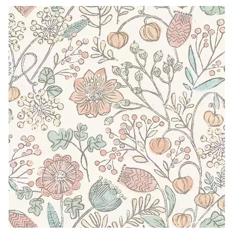 Kirklands Home Vintage Woodland Floral Peel & Stick Wallpaper