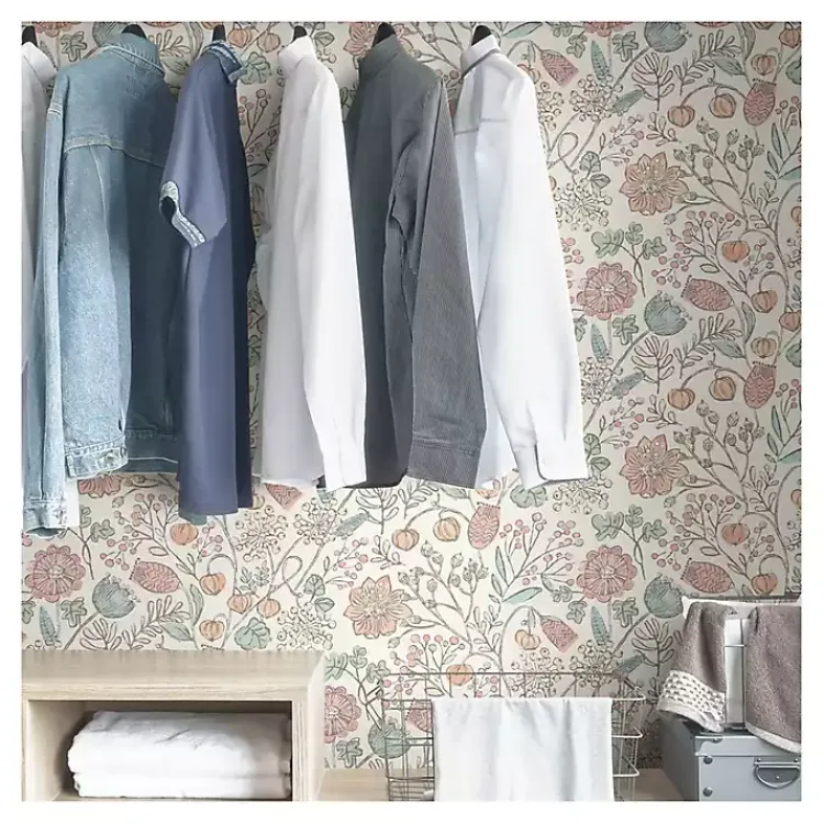 Kirklands Home Vintage Woodland Floral Peel & Stick Wallpaper