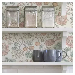Kirklands Home Vintage Woodland Floral Peel & Stick Wallpaper