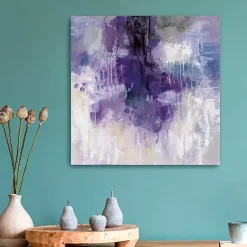 Kirklands Home Violet Rain Canvas Art Print Blue Online