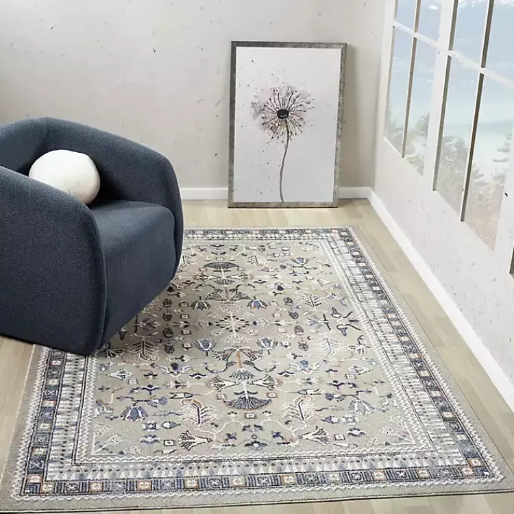 Kirklands Home Vista Blue Beige Accent Rug, 2x3 Sale