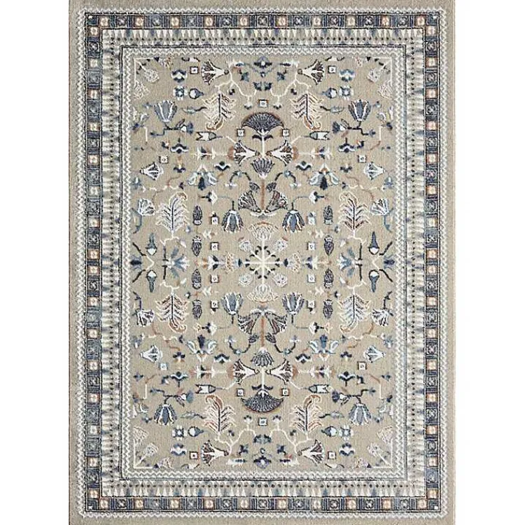 Kirklands Home Vista Blue Beige Area Rug, 5x7