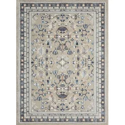 Kirklands Home Vista Blue Beige Area Rug, 7x9 Discount