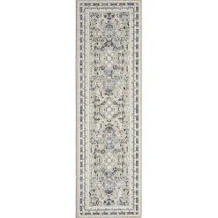 Kirklands Home Vista Blue Beige Runner, 2x7