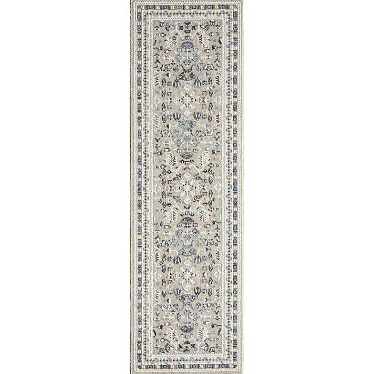 Kirklands Home Vista Blue Beige Runner, 2x7