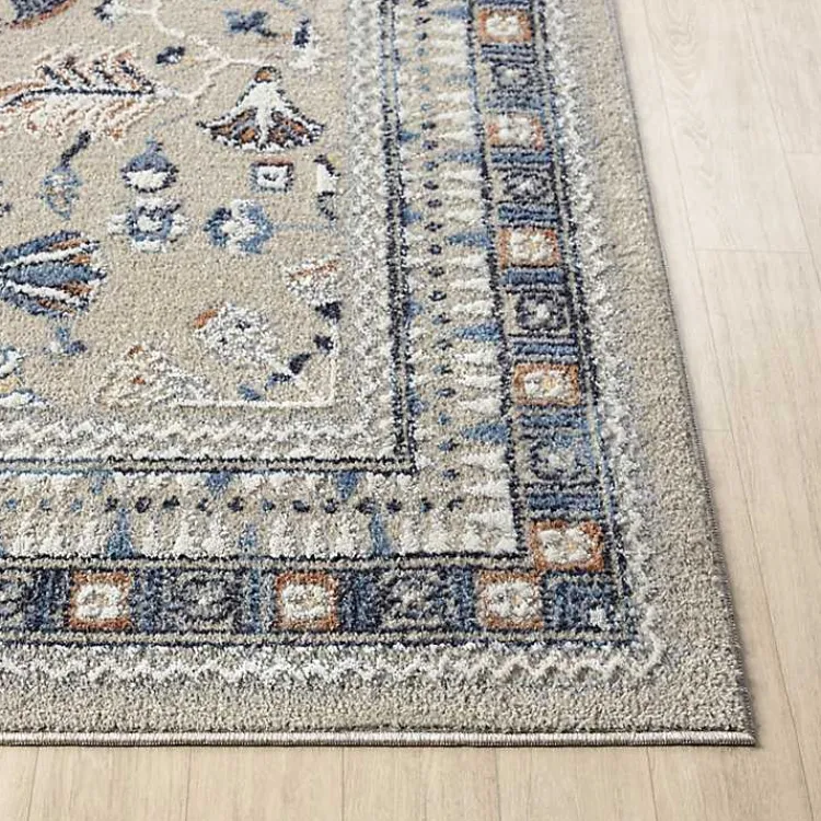 Kirklands Home Vista Blue Beige Runner, 2x7