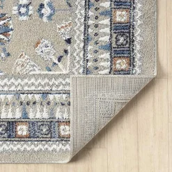 Kirklands Home Vista Blue Beige Runner, 2x7