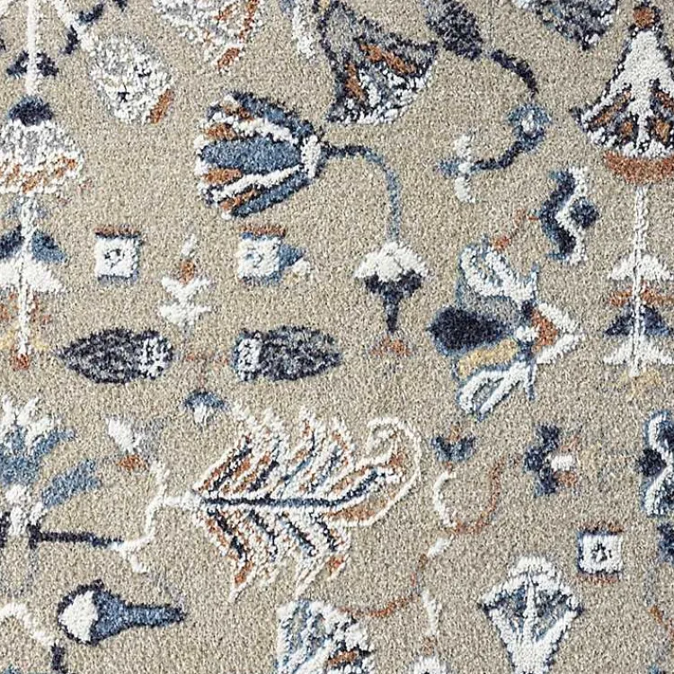Kirklands Home Vista Blue Beige Runner, 2x7