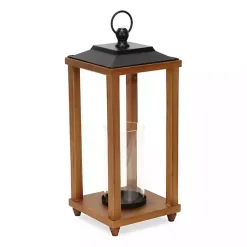 Lanterns>Kirklands Home Vivora Wooden Open Lantern, 20.5 in.