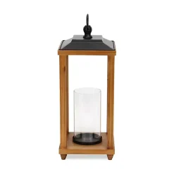 Lanterns>Kirklands Home Vivora Wooden Open Lantern, 20.5 in.