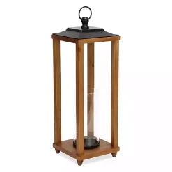 Lanterns>Kirklands Home Vivora Wooden Open Lantern, 24 in.