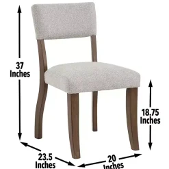 Kirklands Home Wade Upholstered Dining Chairs, Set of 2 Gray Hot