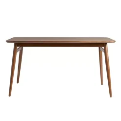 Kirklands Home Walnut Ash Wood Mid-Century Modern Dining Table Brown Best