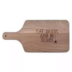 Halloween>Kirklands Home Walnut Be Scary Halloween Cutting Board Brown