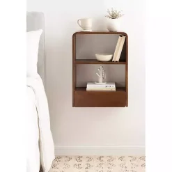 Kirklands Home Walnut Kato Single Drawer Wall Shelf Brown Best
