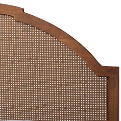Kirklands Home Walnut Rattan Queen Storage Bed Brown Online