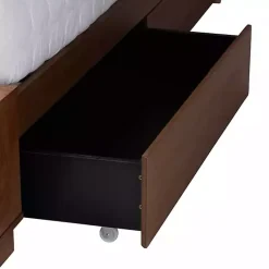 Kirklands Home Walnut Rattan Queen Storage Bed Brown Online