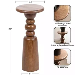 Kirklands Home Walnut Tirollo Accent Table Brown Online