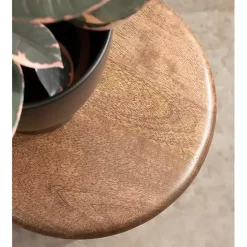 Kirklands Home Walnut Tirollo Accent Table Brown Online