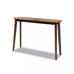 Kirklands Home Walnut Wood Frame Splayed Legs Console Brown Clearance