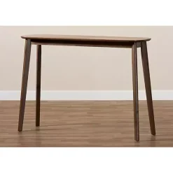 Kirklands Home Walnut Wood Frame Splayed Legs Console Brown Clearance