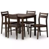 Kirklands Home Walnut Contemporary Wood 5-pc. Dining Set Outlet