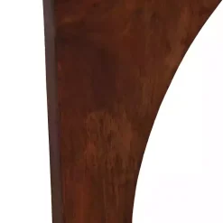 Kirklands Home Walnut Cut-Out Round Accent Table Brown Sale
