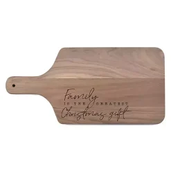 Christmas Dining & Entertaining>Kirklands Home Walnut Family is the Greatest Gift Cutting Board Brown