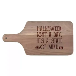Halloween>Kirklands Home Walnut Halloween is a State of Mind Cutting Board Brown