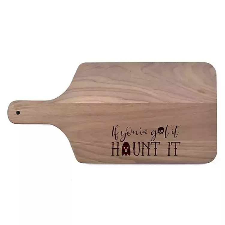 Halloween>Kirklands Home Walnut Haunt It Halloween Cutting Board Brown