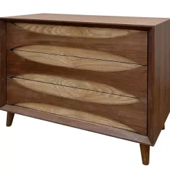 Kirklands Home Walnut Kylie 3-Drawer Chest Brown Online