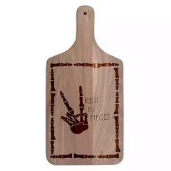 Halloween>Kirklands Home Walnut Rest in Pieces Halloween Cutting Board Brown